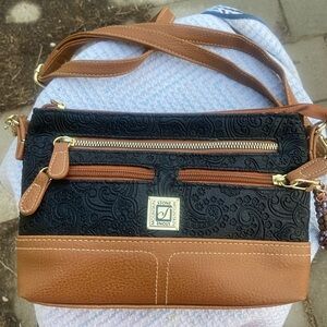 Stone & Co. Black and Tan Crossbody Bag
